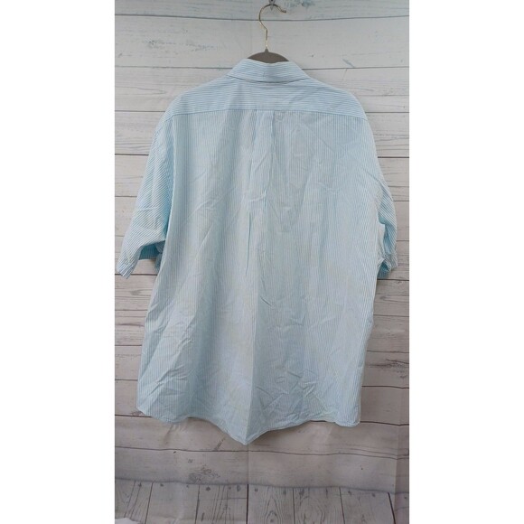 Polo Ralph Lauren Mens Classic Fit Short Sleeve Shirt XL Striped Blue White - Picture 5 of 7